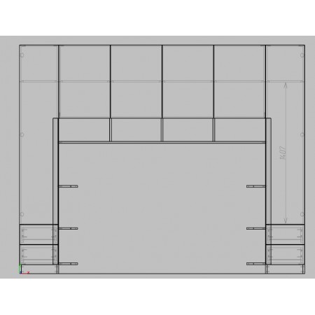 Dulap pentru dormitor modern A-91, design contemporan, compartimentare practică și finisaje de calitate